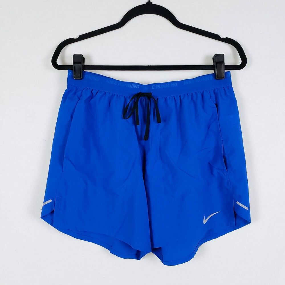 Nike DriFit Running Shorts Womens M Blue Lightweight Tennis Ball Pocket